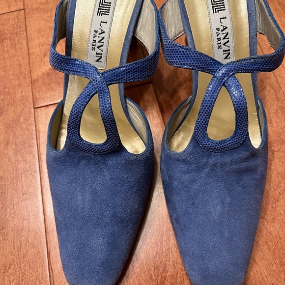 Vintage Lanvin slip on mules all leather - Picture 2 of 11